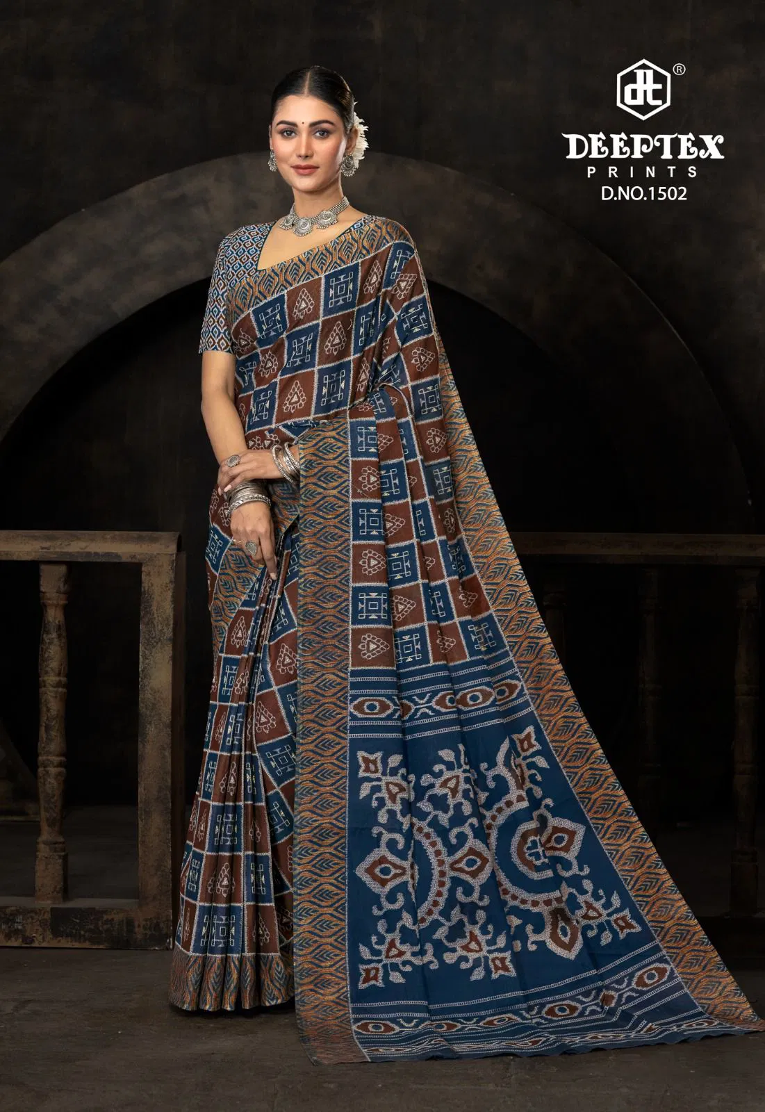 Prime Time Vol 15 By Deeptex Cotton Printed Daily Wear Saree Exporters In India